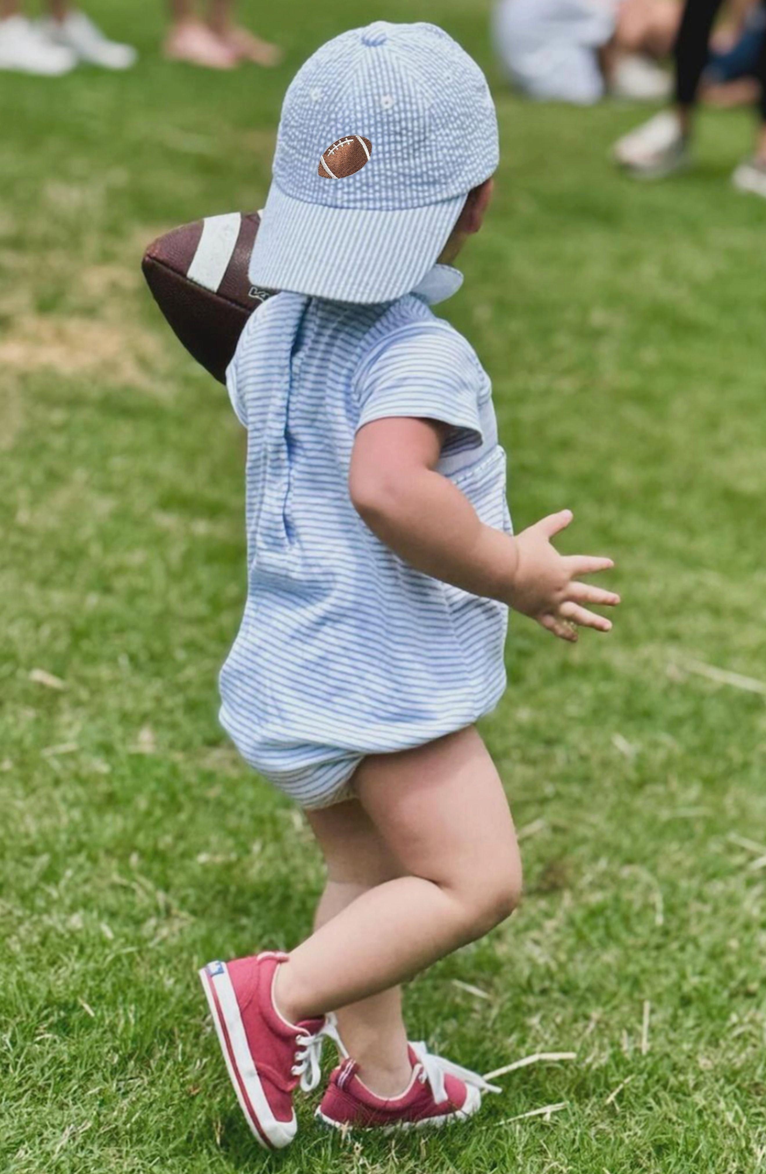 Football Seersucker Baseball Hat image number 2