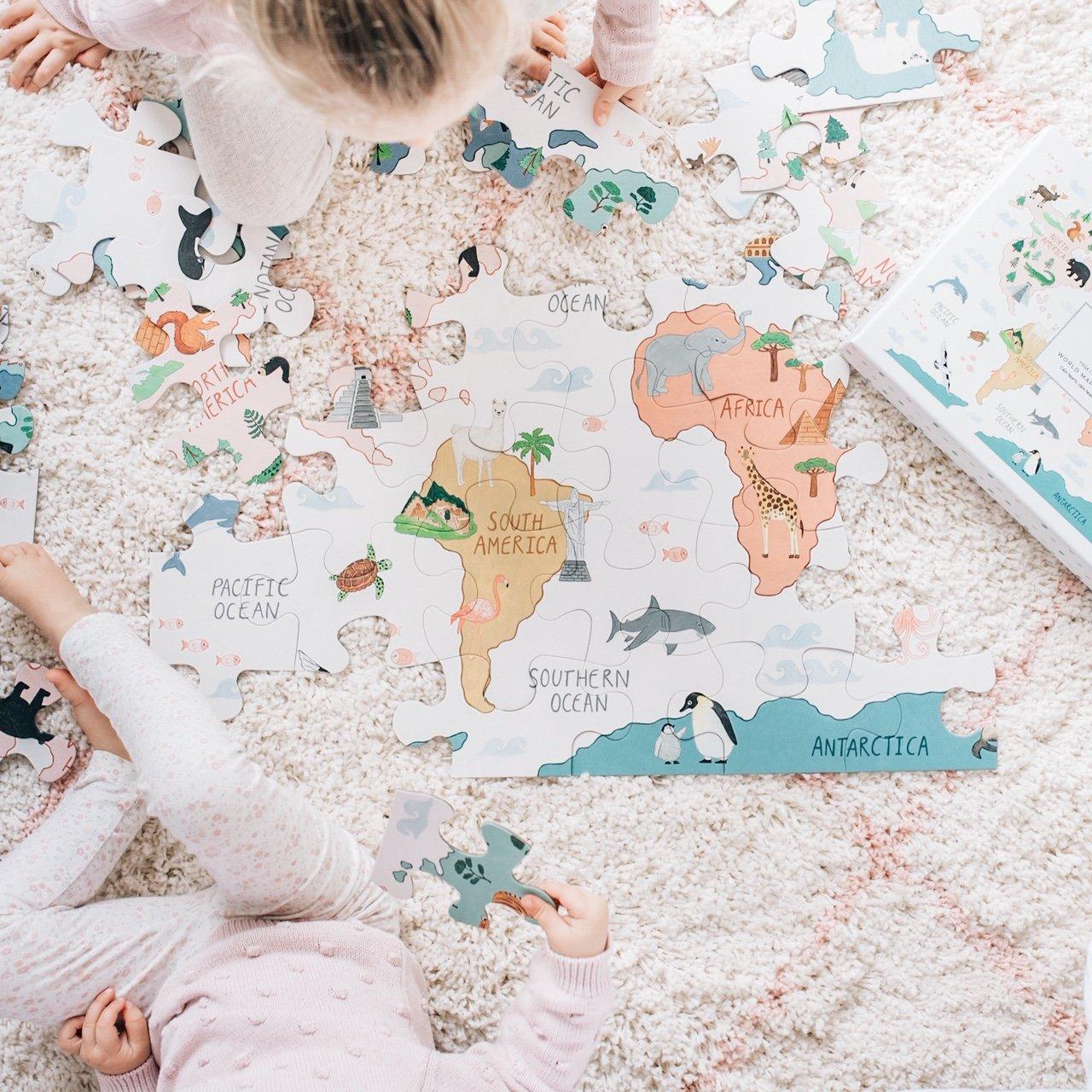 World Map Floor Puzzle image number 4