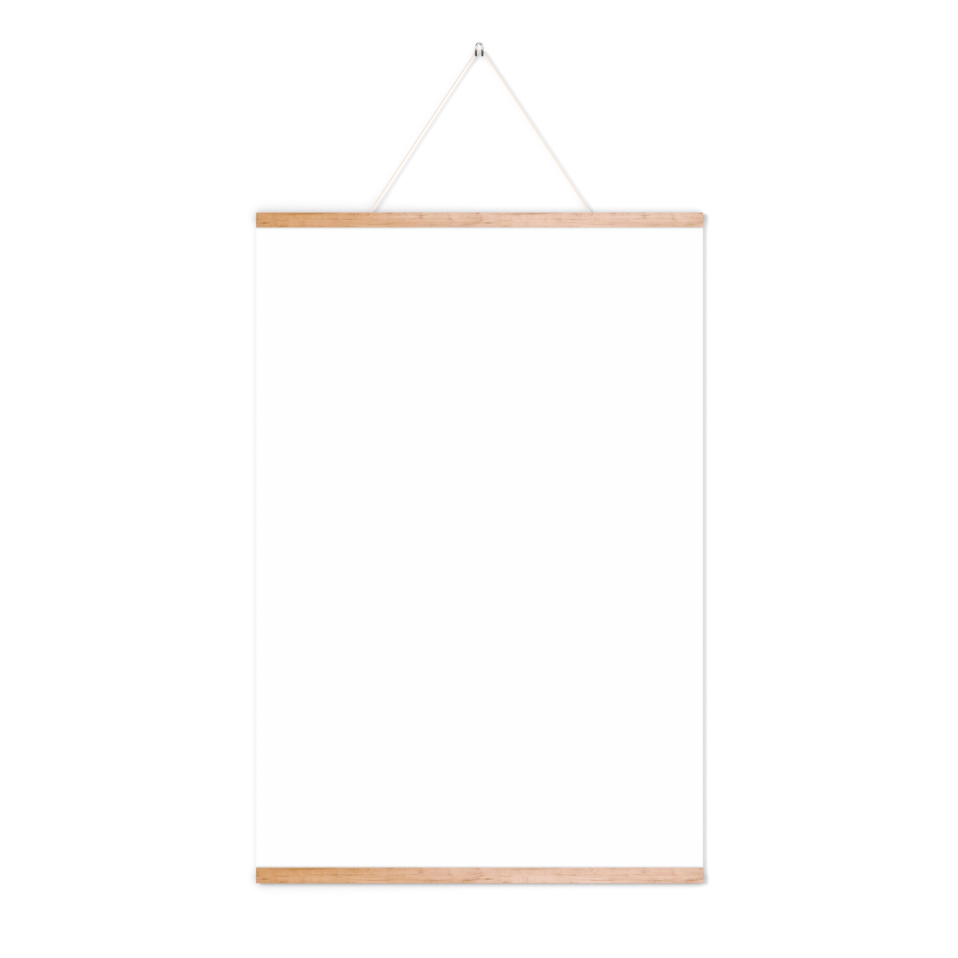 Wooden Print Hanger image number 1