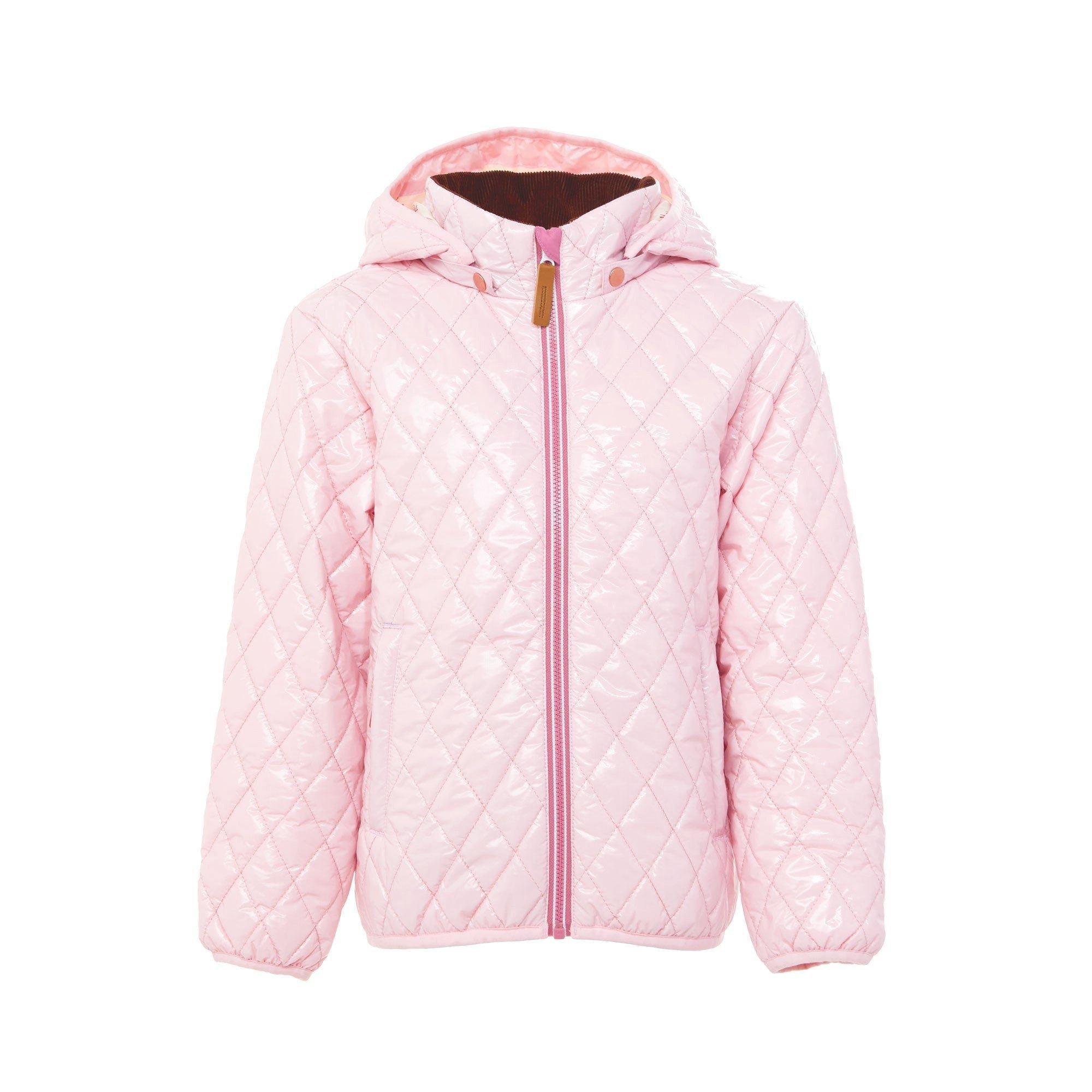 Shiny Ballerina Pink Quilted Puffer Coat