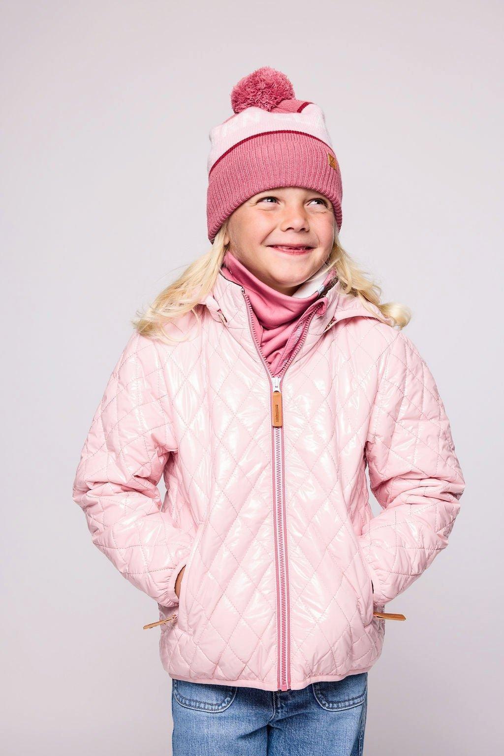 Shiny Ballerina Pink Quilted Puffer Coat image number 4