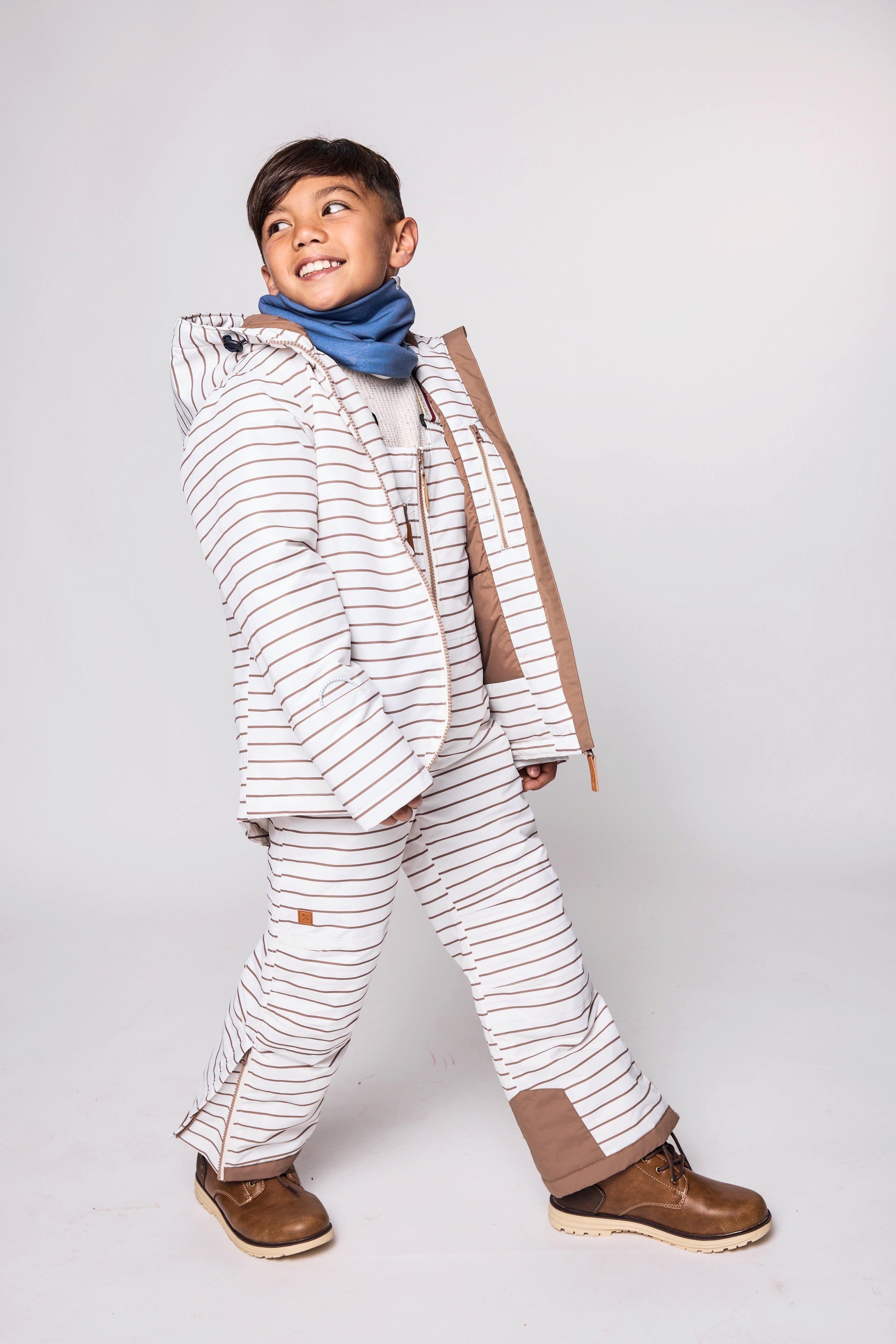 Breton Stripe Winter Coat image number 4
