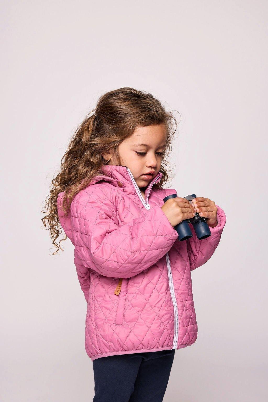 Rose Pink Quilted Puffer Coat image number 2