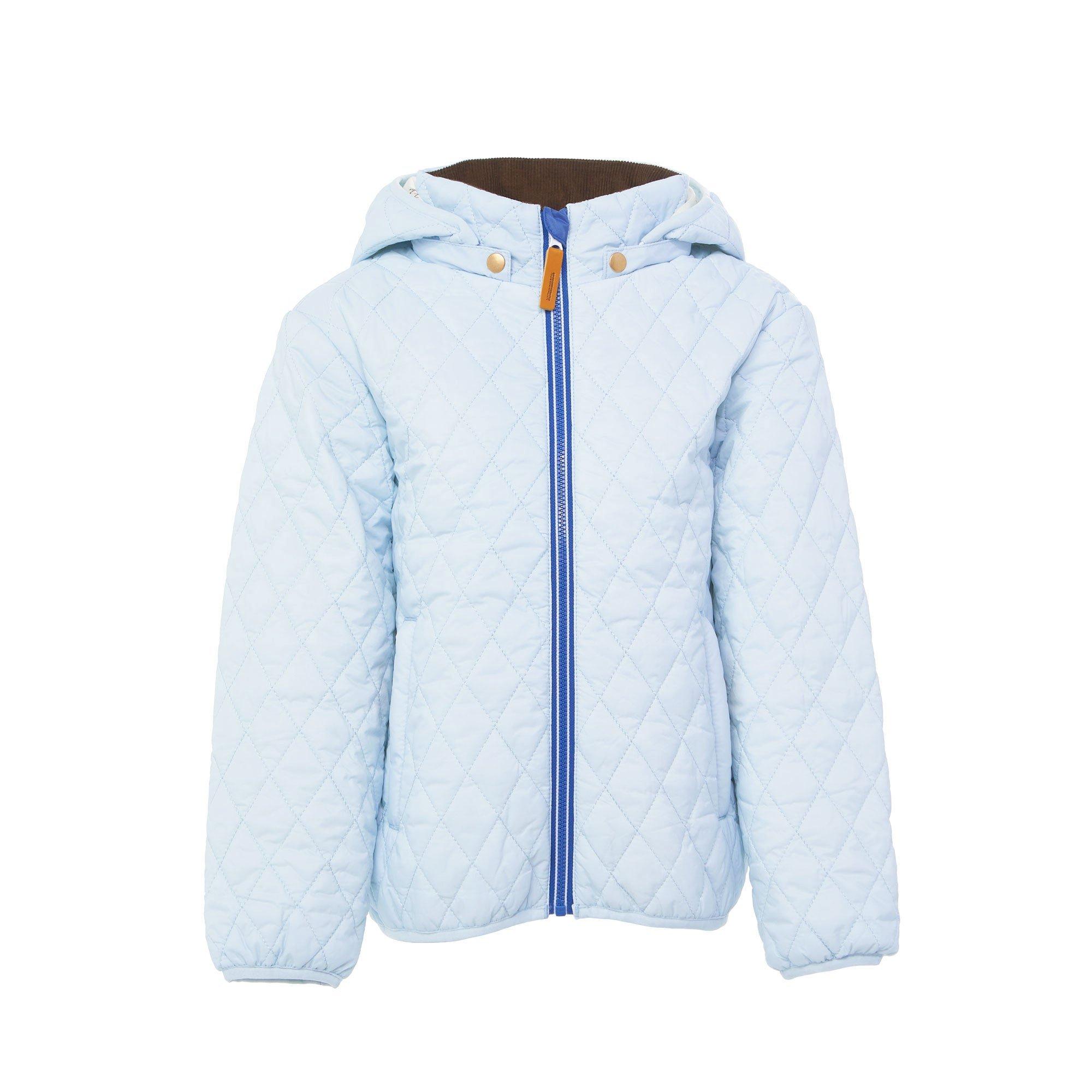 Cloud Blue Quilted Puffer Coat