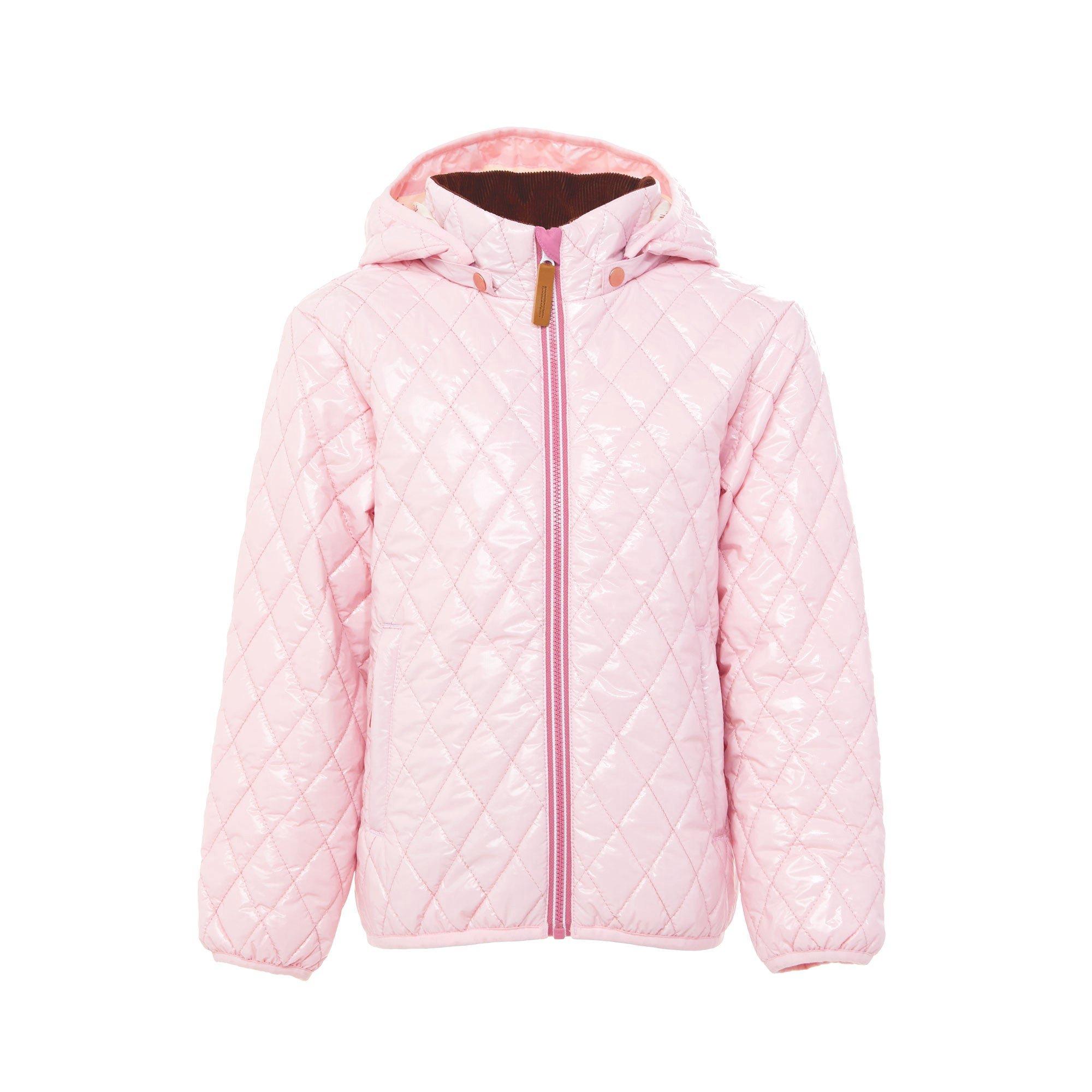 Women's - Shiny Ballerina Pink Quilted Puffer Coat