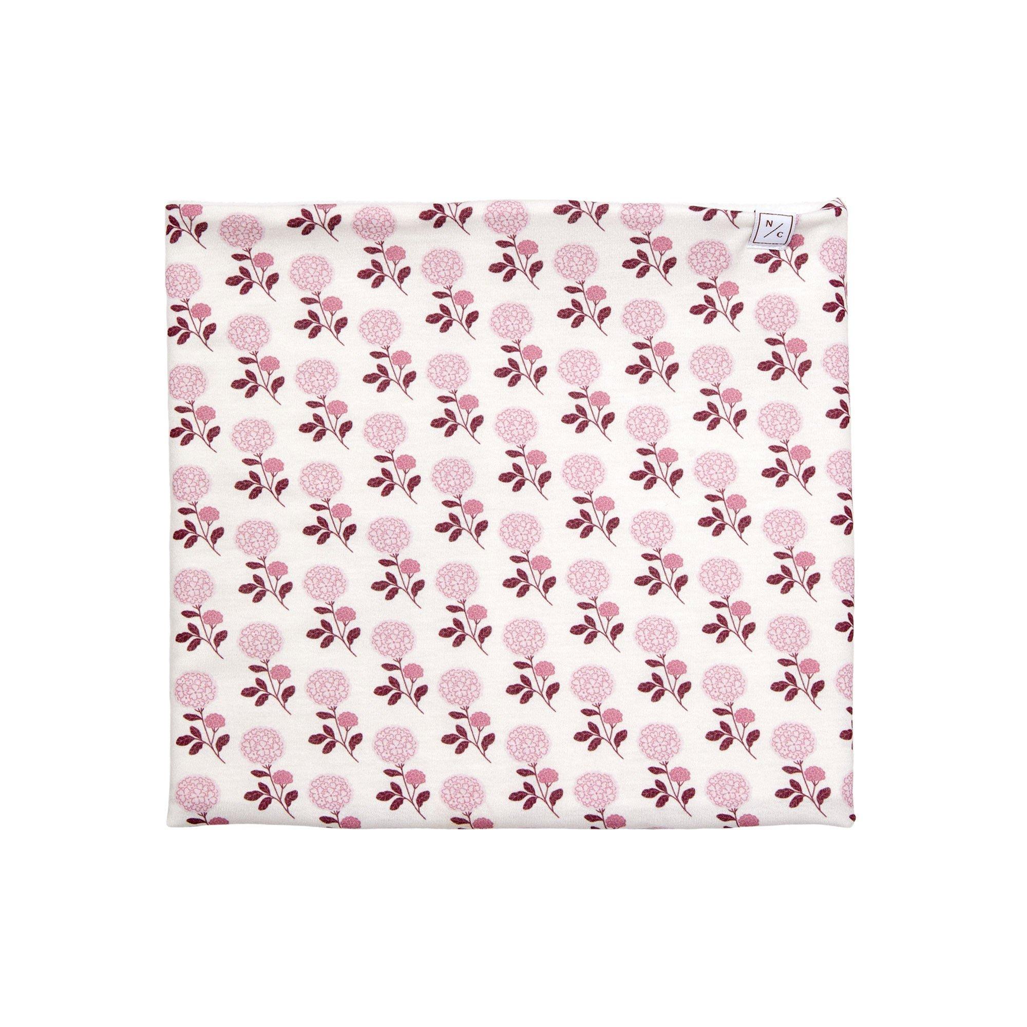 Pink Hydrangea Fleece Lined Neck Warmer