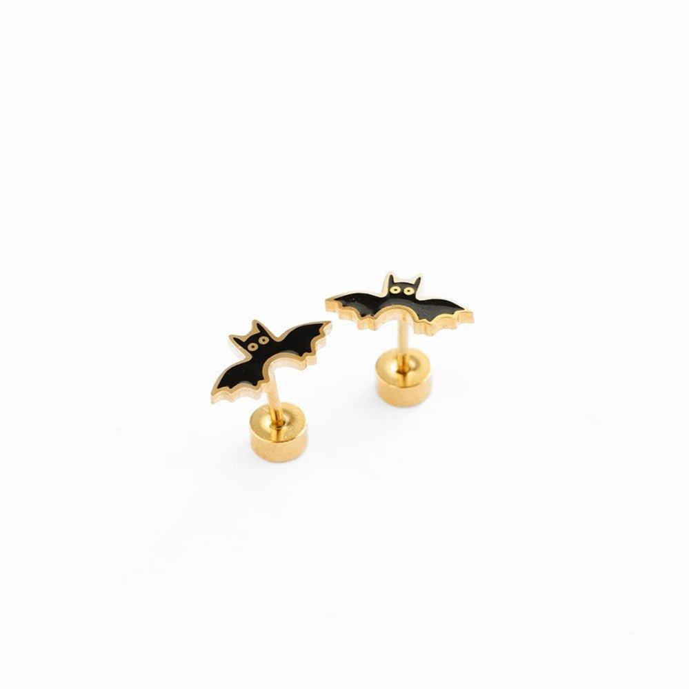 Bat Stud Earrings