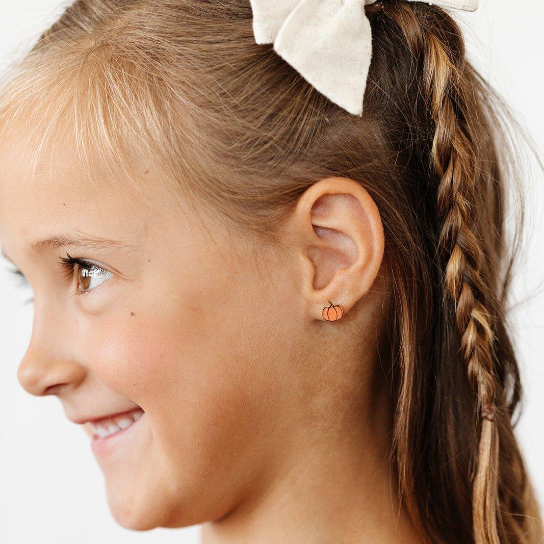 Pumpkin Stud Earrings image number 1