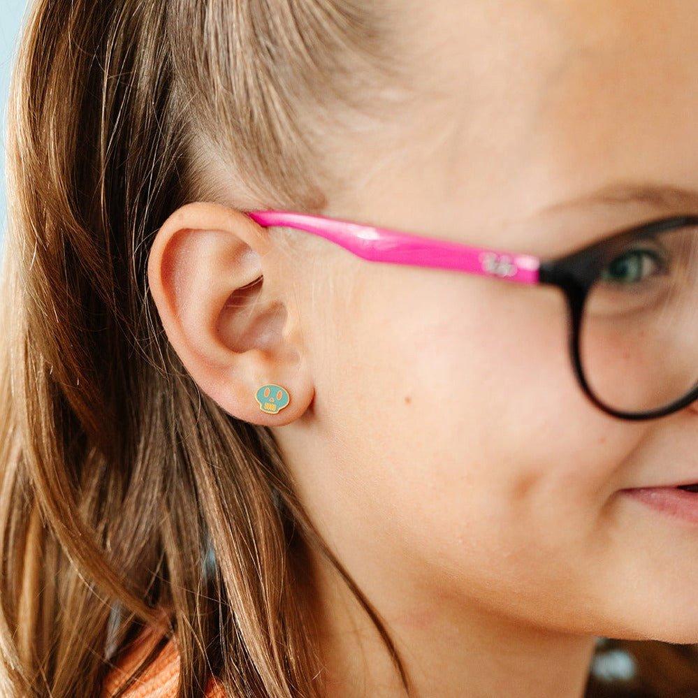 Sugar Skull Stud Earrings image number 1
