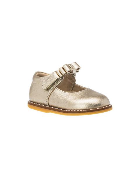 Toddler Mary Jane w/ Bow gold