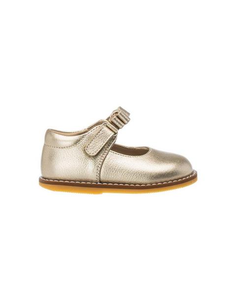 Toddler Mary Jane w/ Bow gold