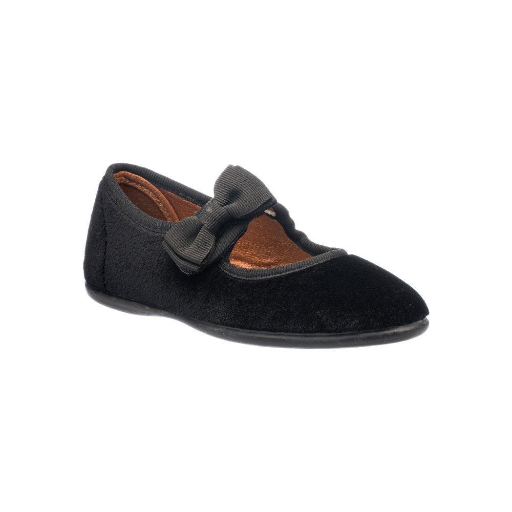Velvet Bow Mary Jane Black