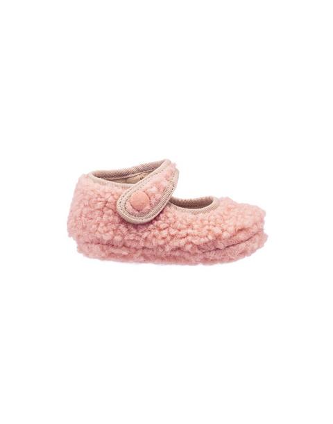 Shearling Baby Mary Jane Pink