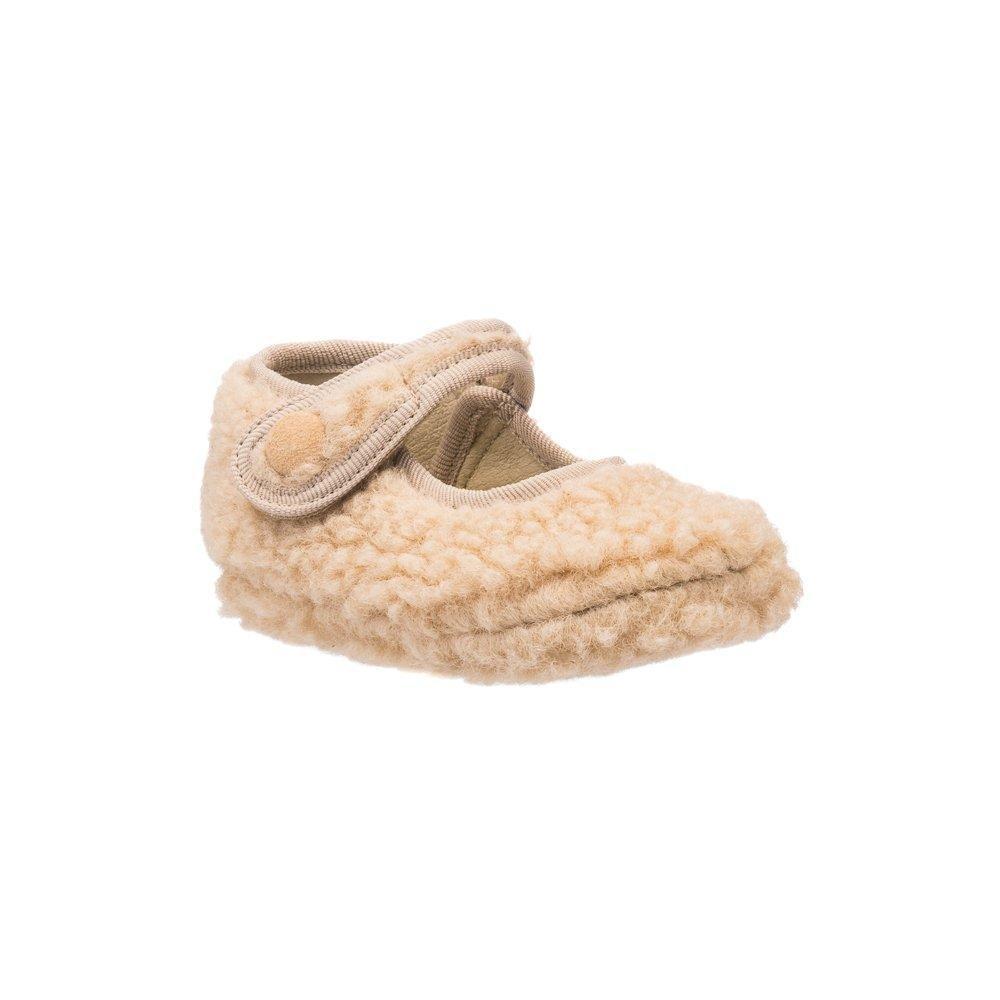 Shearling Baby Mary Jane Beige