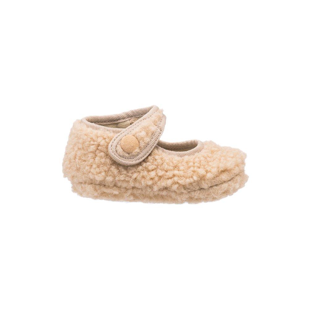 Shearling Baby Mary Jane Beige image number 1