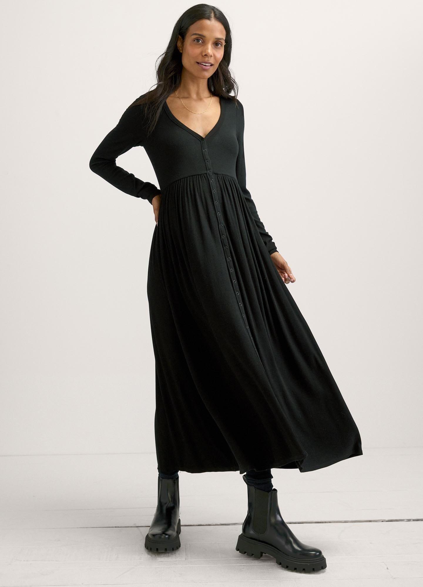 The Softest Rib Nursing Dress image number 2