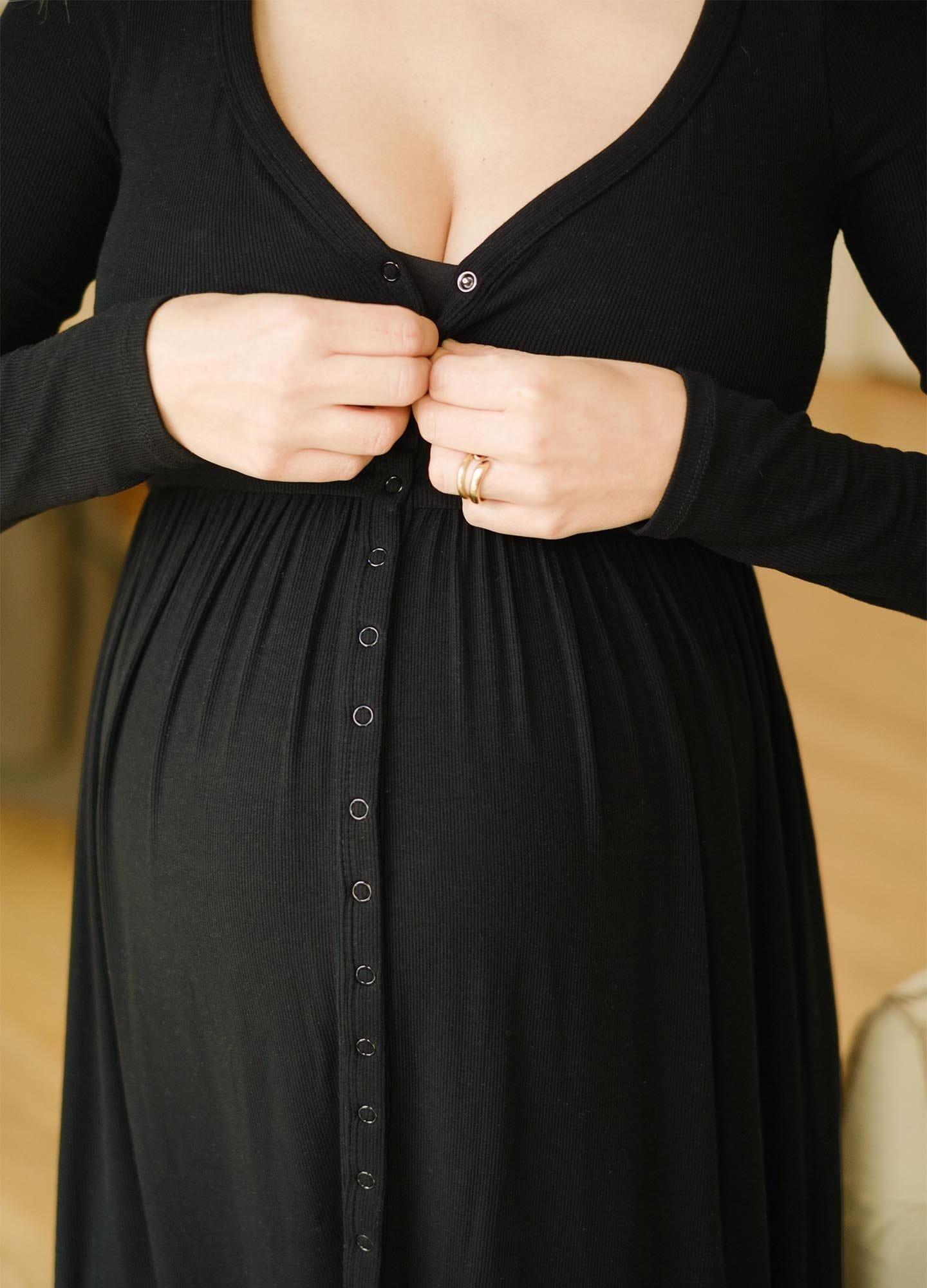 The Softest Rib Nursing Dress image number 1