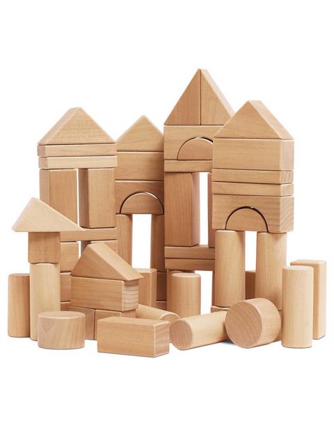 Natural Wood Building Blocks