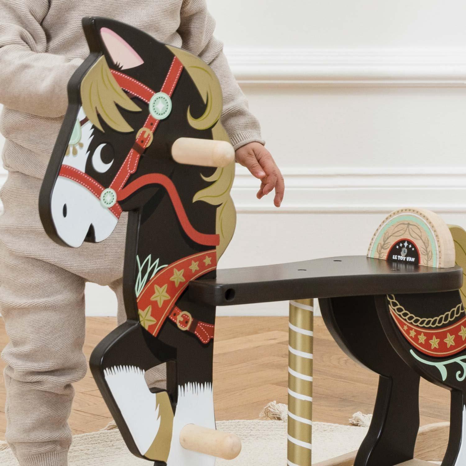 Classic Wooden Rocking Horse image number 3