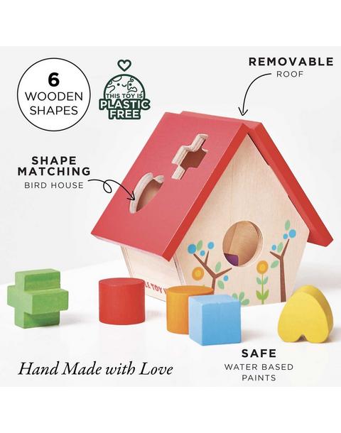 Woodland Bird House Shape Sorter