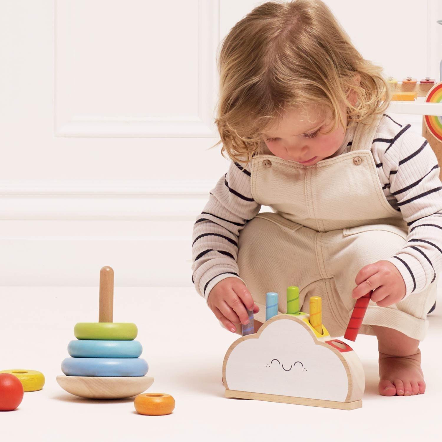 Rainbow Cloud Pop-up Toddler Toy image number 4