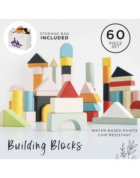 Colourful Building Blocks - 60 Piece