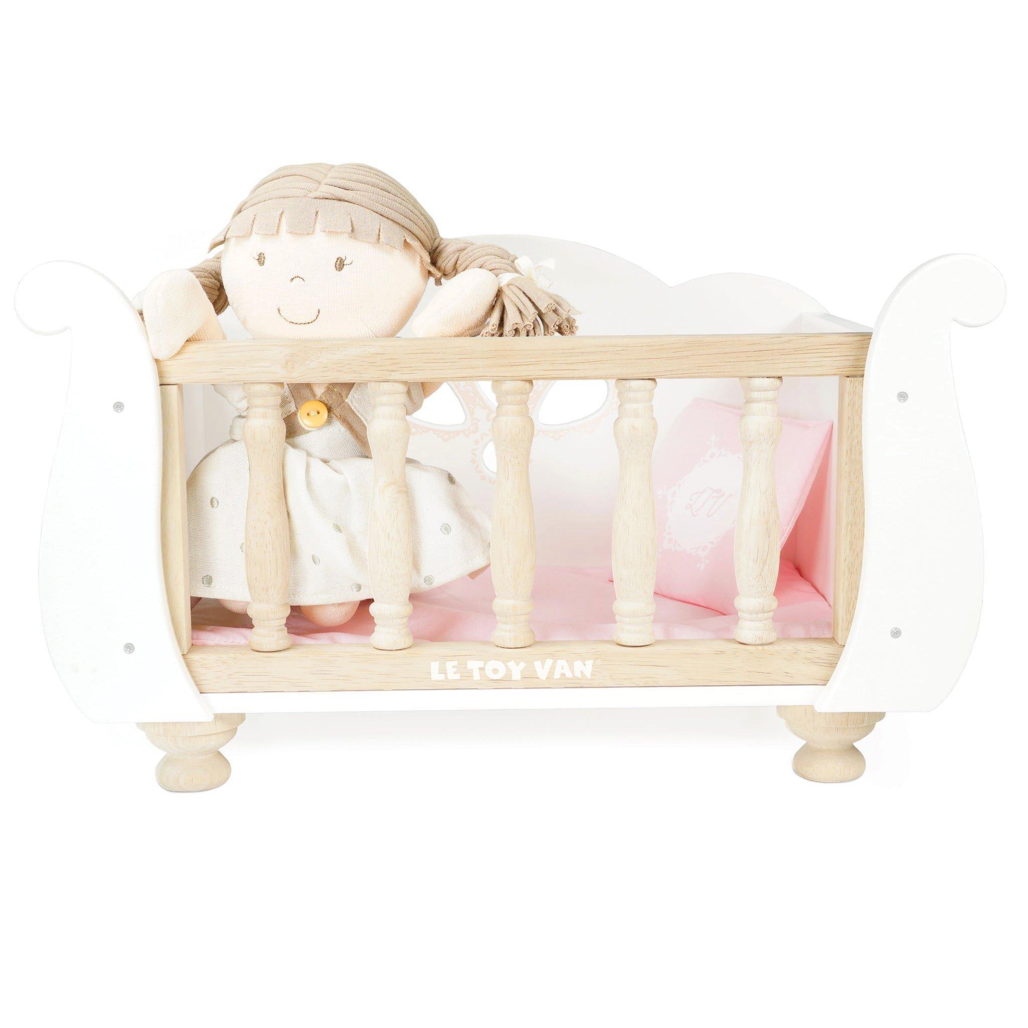 Dolls Wooden Cot image number 3