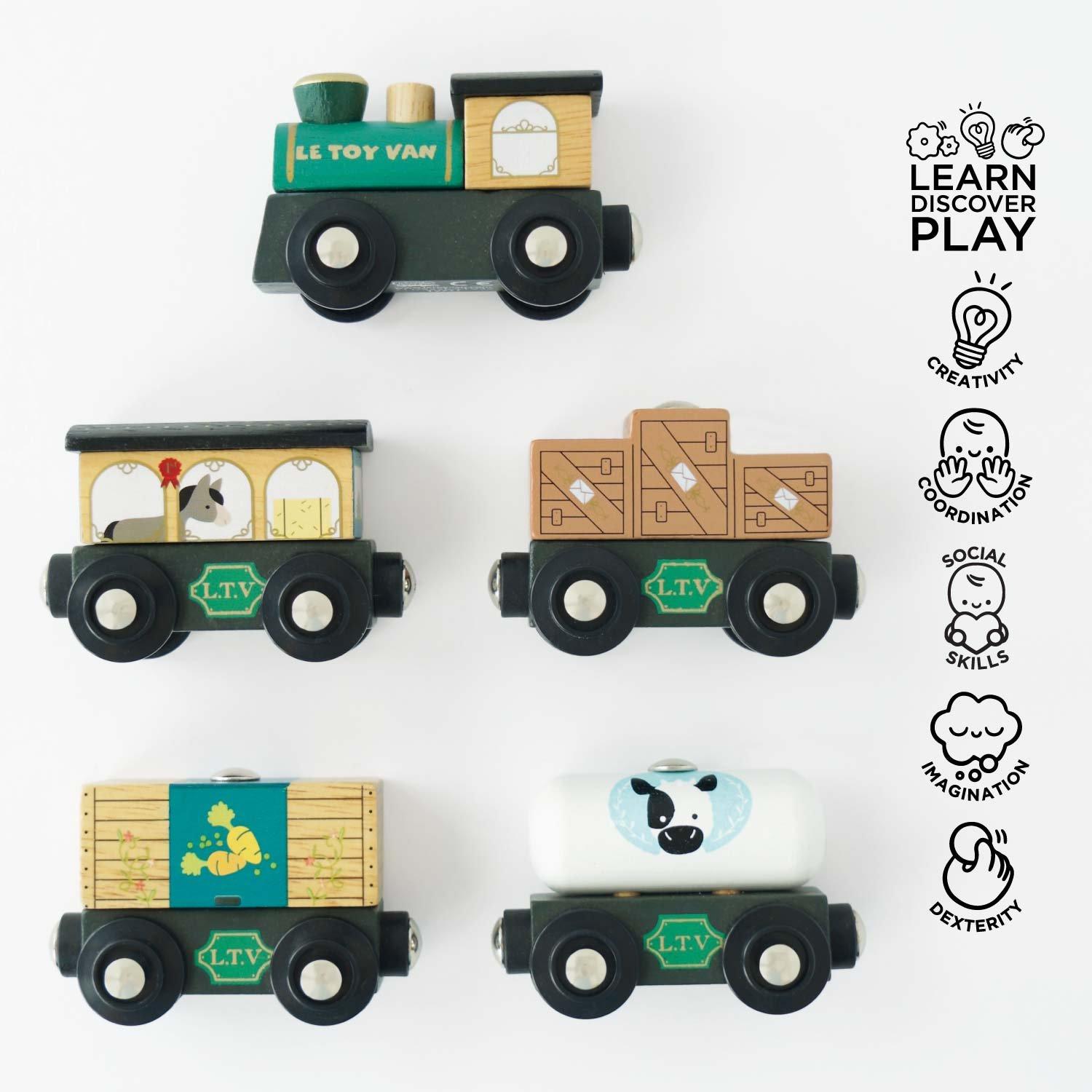 Great Green Train & Goods Wagons image number 2