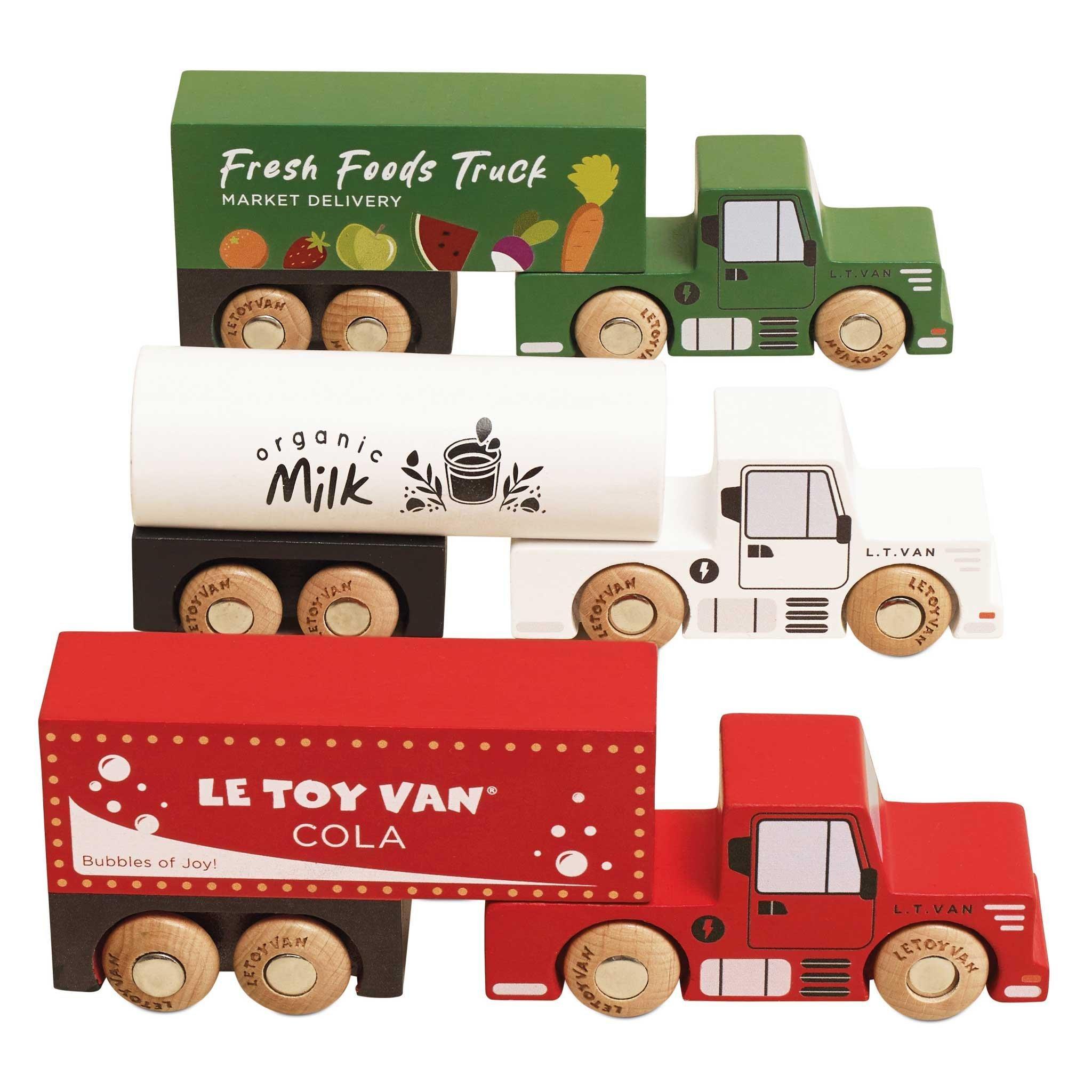 Wooden Toy Trucks