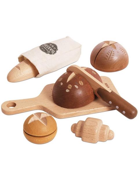 Bread, Loaf and Knife Set