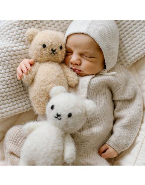 Baby bouclé bear (honey)