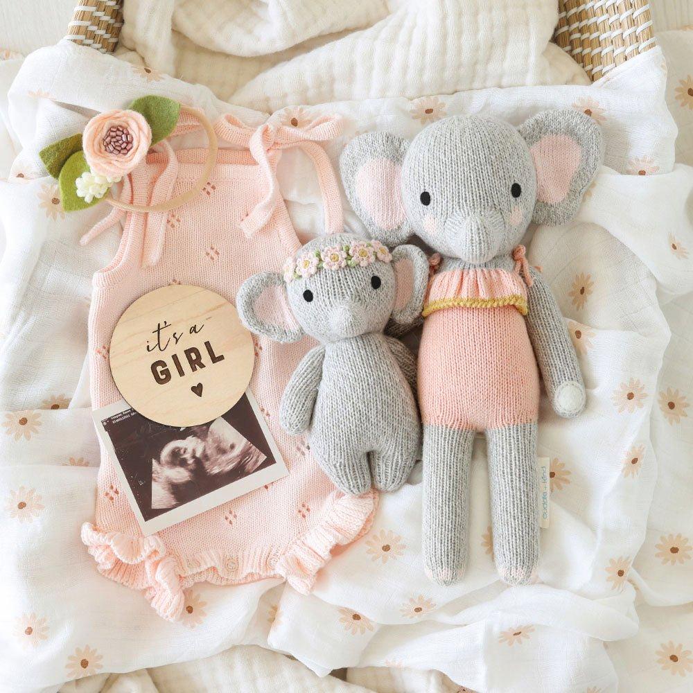 Baby elephant (blush floral) image number 4