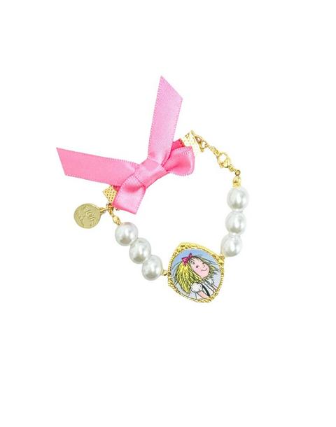 Eloise™ x Bits & Bows Bow Pearls Cameo Bracelet