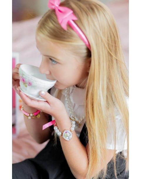 Eloise™ x Bits & Bows Bow Pearls Cameo Bracelet