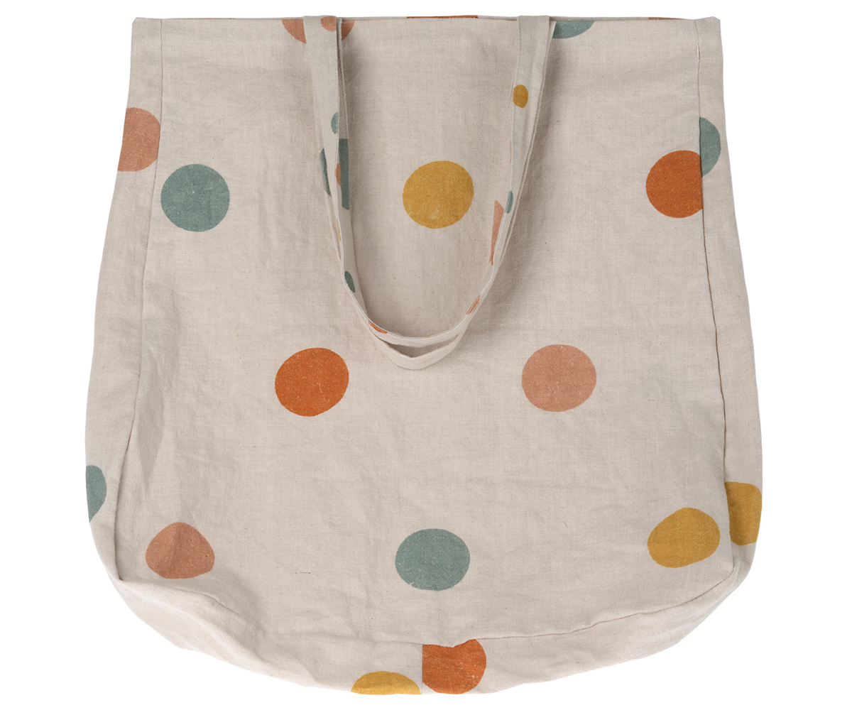 Tote Bag, Multi dots - Large