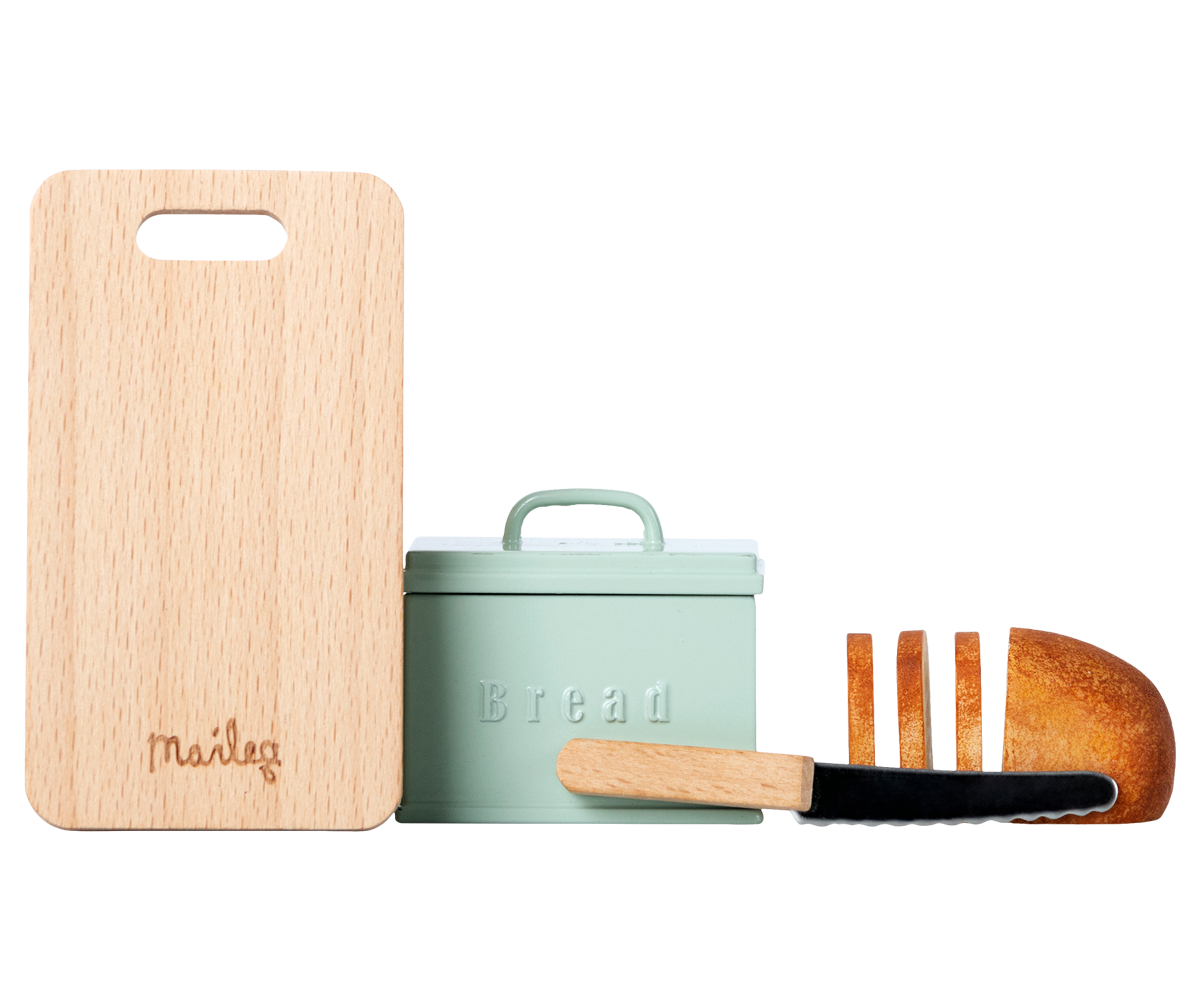 Bread Box w/ Utensils, Miniature image number 1