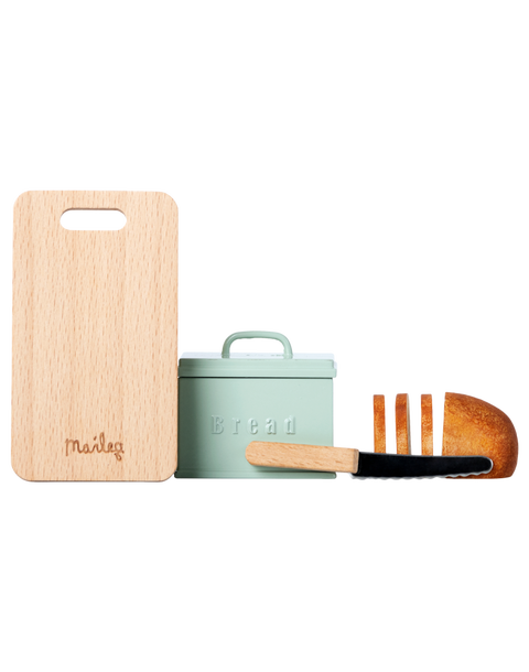 Bread Box w/ Utensils, Miniature