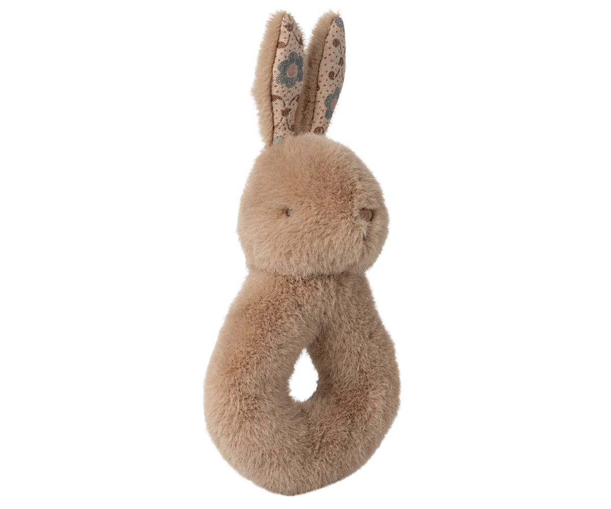 Rabbit rattle set - Cream peach image number 2