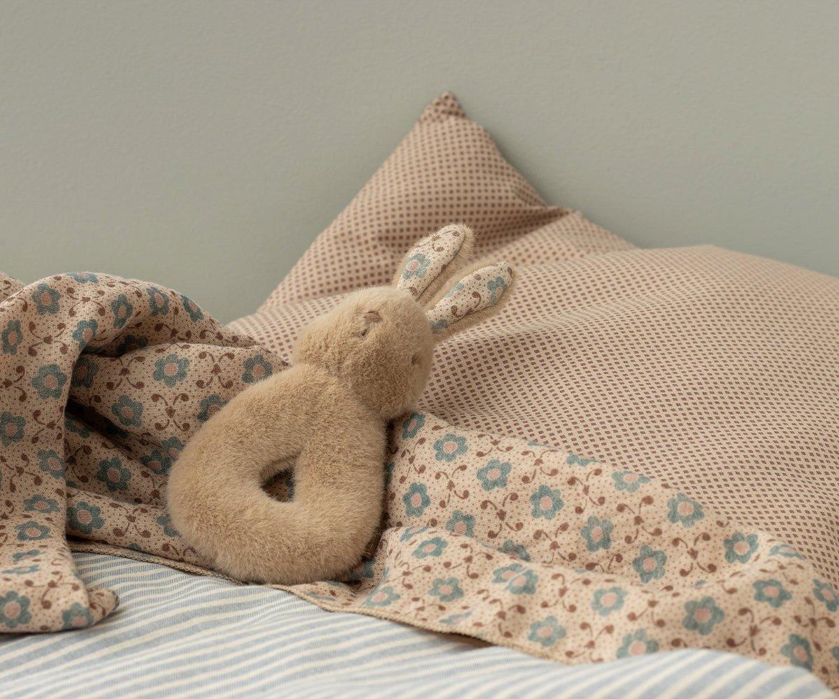 Rabbit rattle set - Cream peach image number 1