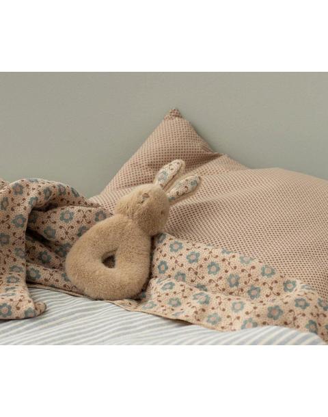 Rabbit rattle set - Cream peach
