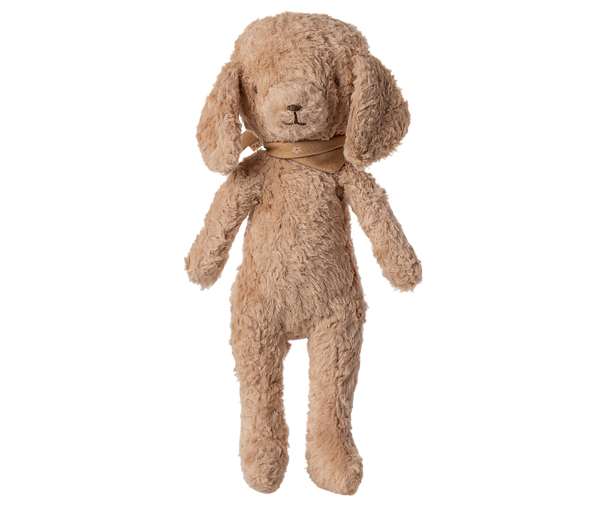 Poodle dog, Vintage plush - Dusty powder