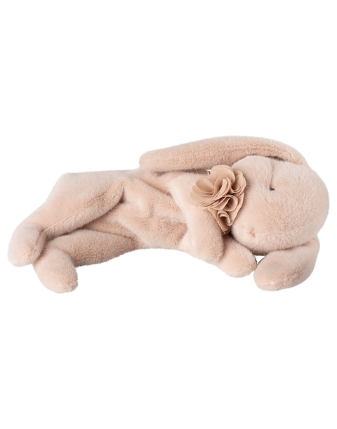 Sleeping bunny plush, Small - Powder
