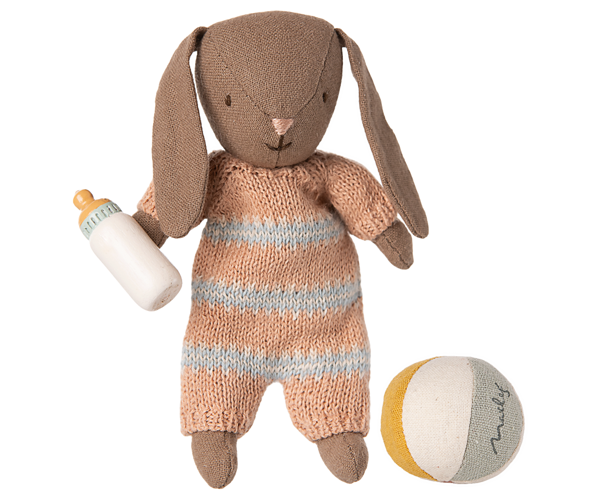 Bunny set, Micro - Brown - Dusty rose