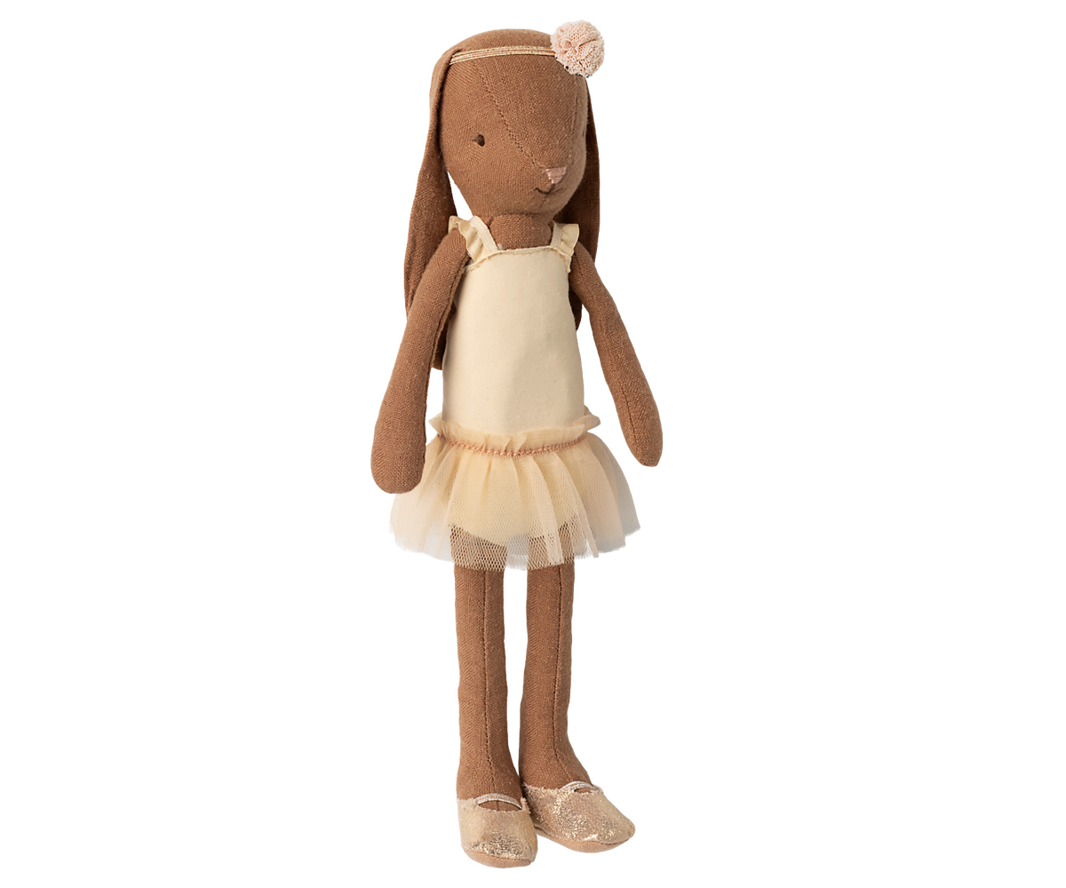 Bunny size 2, Chocolate brown - Ballet suit and skirt cream