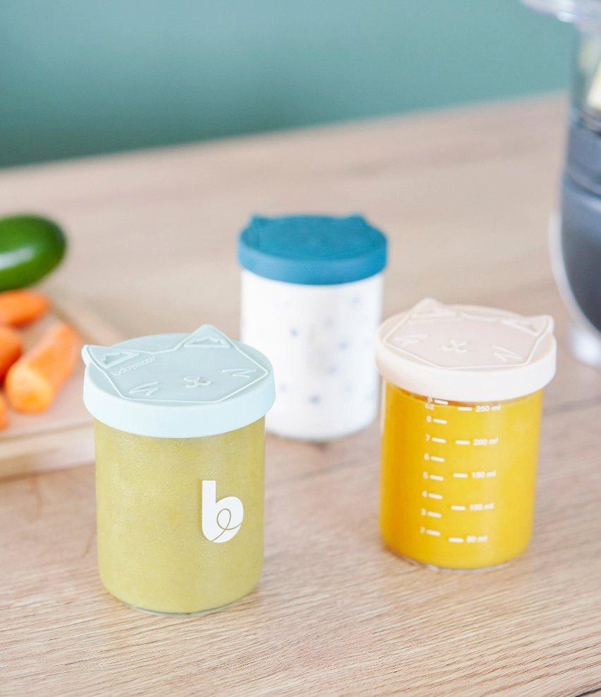 Baby Glass Food Jars Set of 6 (8.5oz Each) image number 3