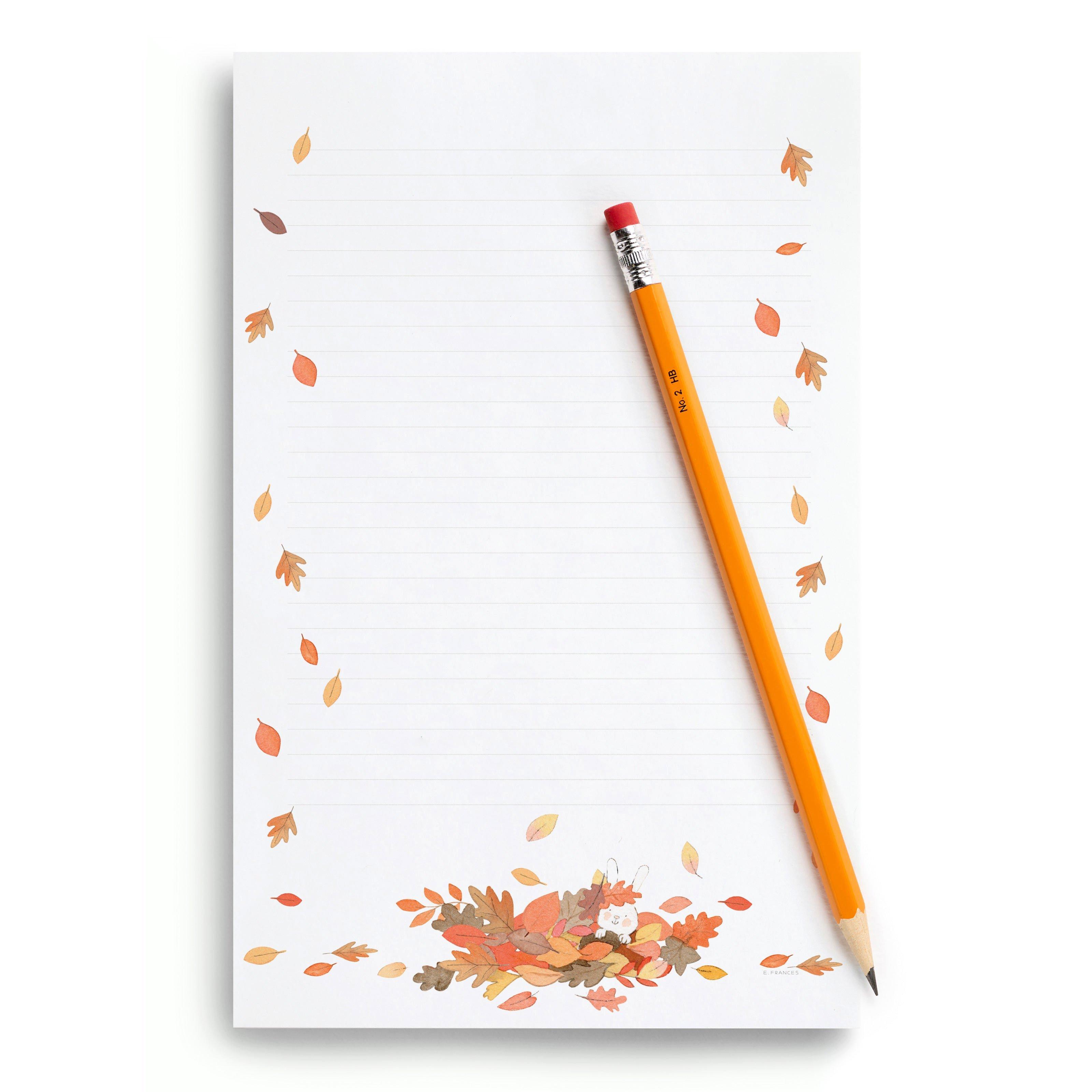 Falling Leaves Notepad