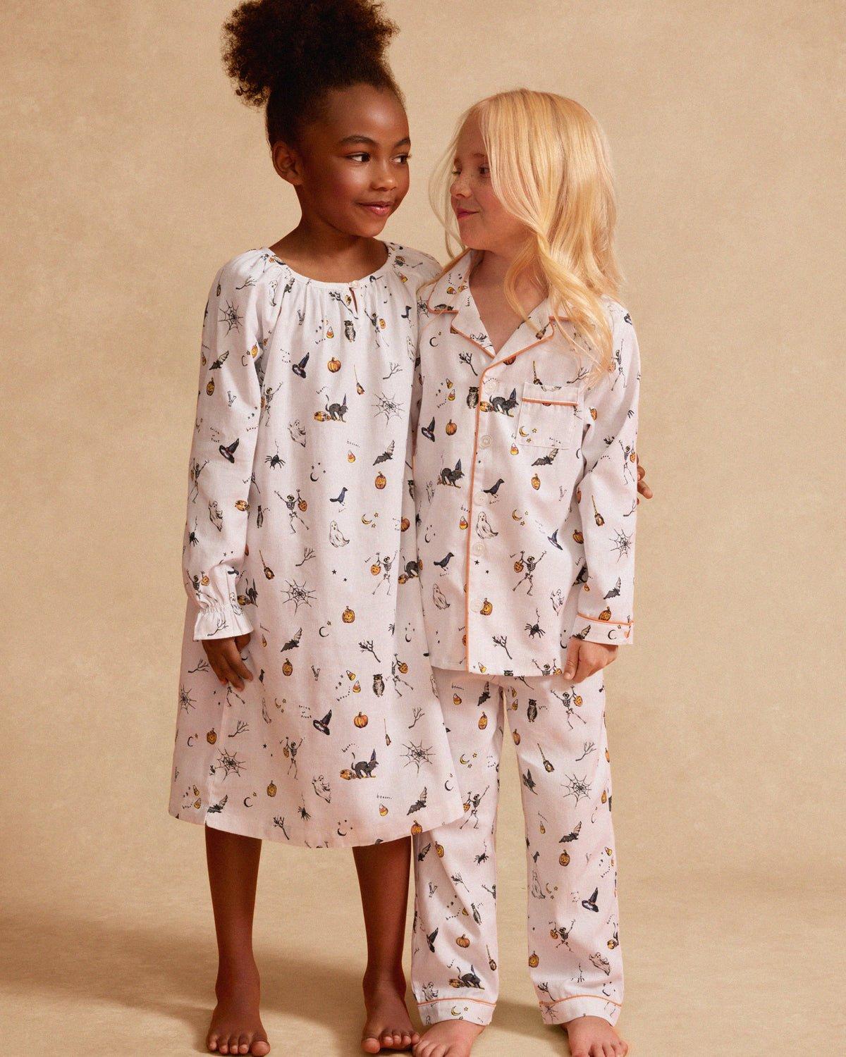 Kid's Twill Pajama Set in Trick or Treat image number 2