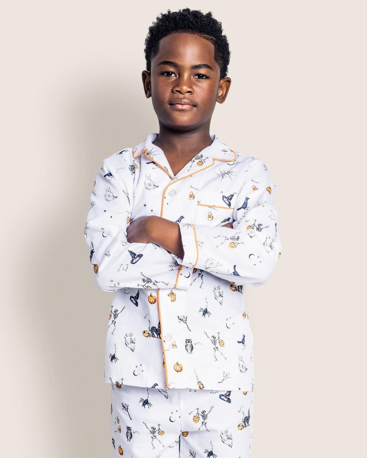 Kid's Twill Pajama Set in Trick or Treat image number 3