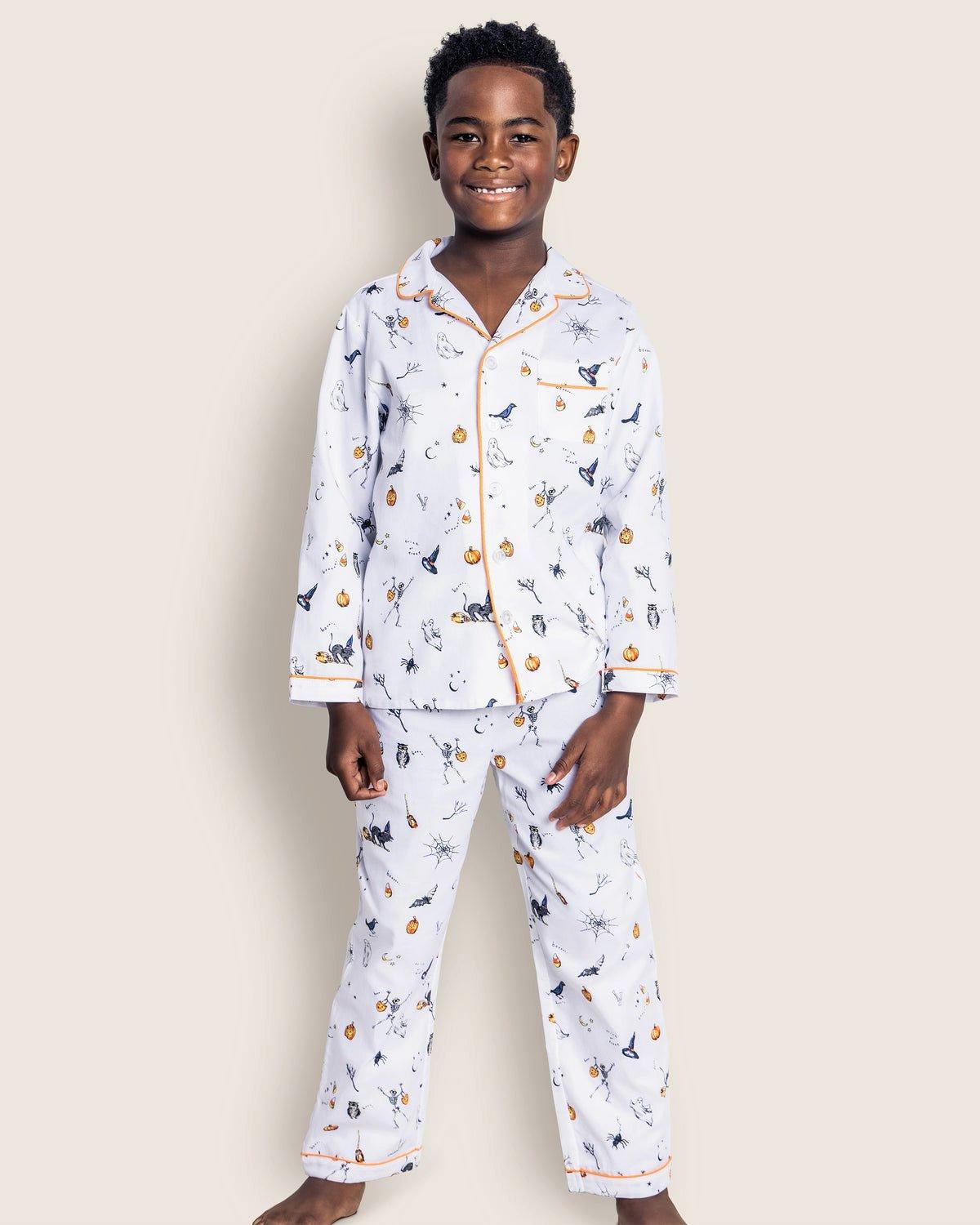 Kid's Twill Pajama Set in Trick or Treat image number 1