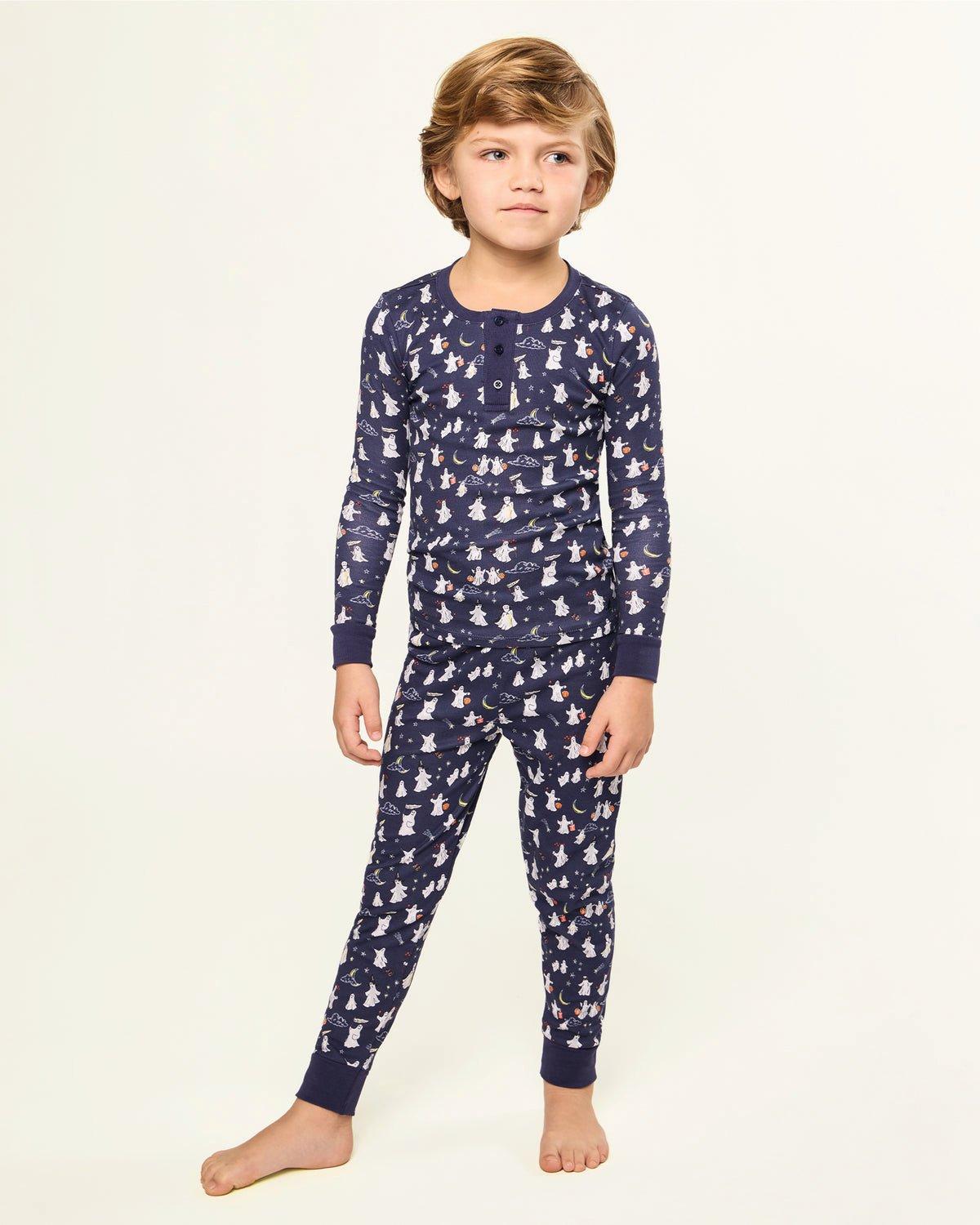 Kids Pima Snug Fit Pajama Set in Spooky Slumber image number 1